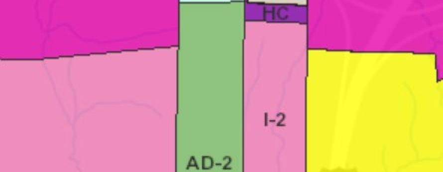 map of Wake County zoning classifications