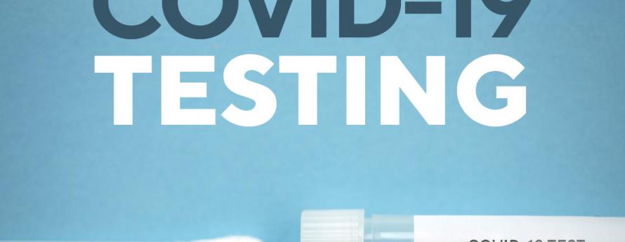 COVID-19 testing image of nasal swab and test tube