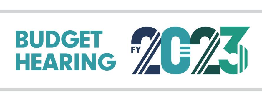 Budget Hearing FY2023