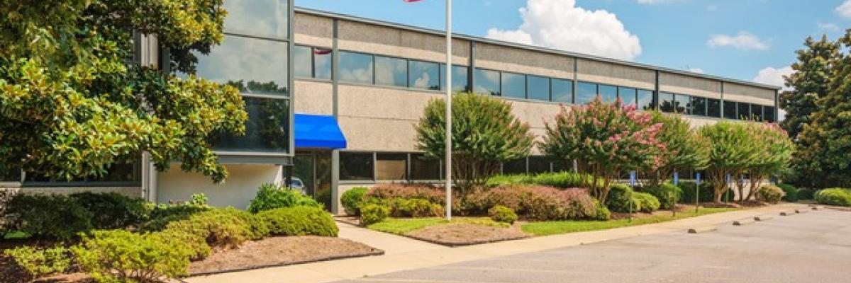 Outside view of Wake County Board of Elections Operation Center
