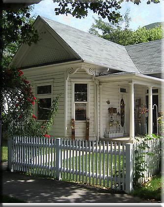 A house with flowers