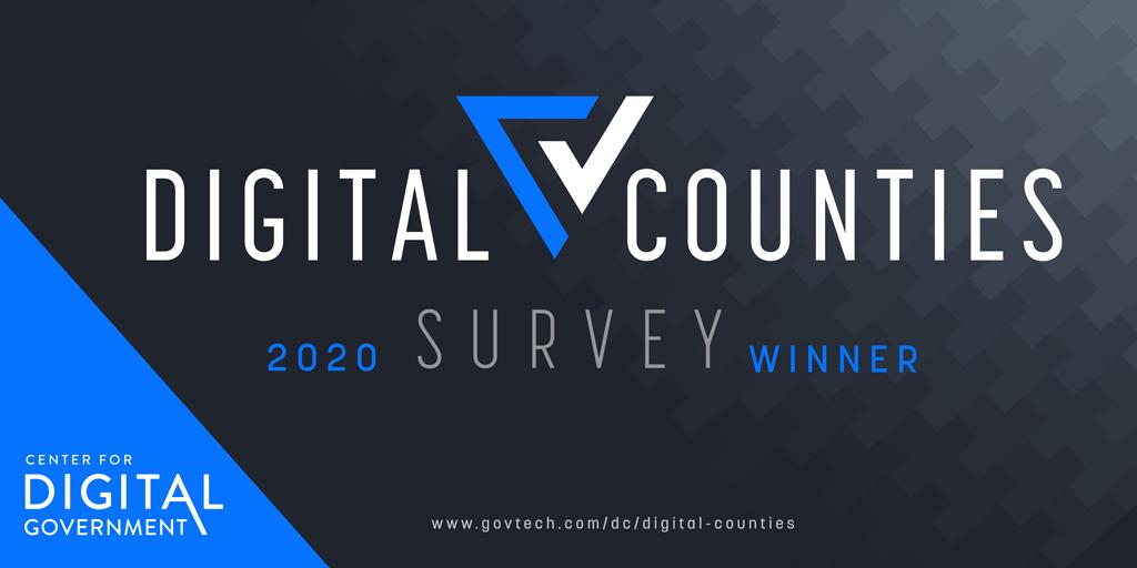 2020 Digital Counties Survey logo winner badge