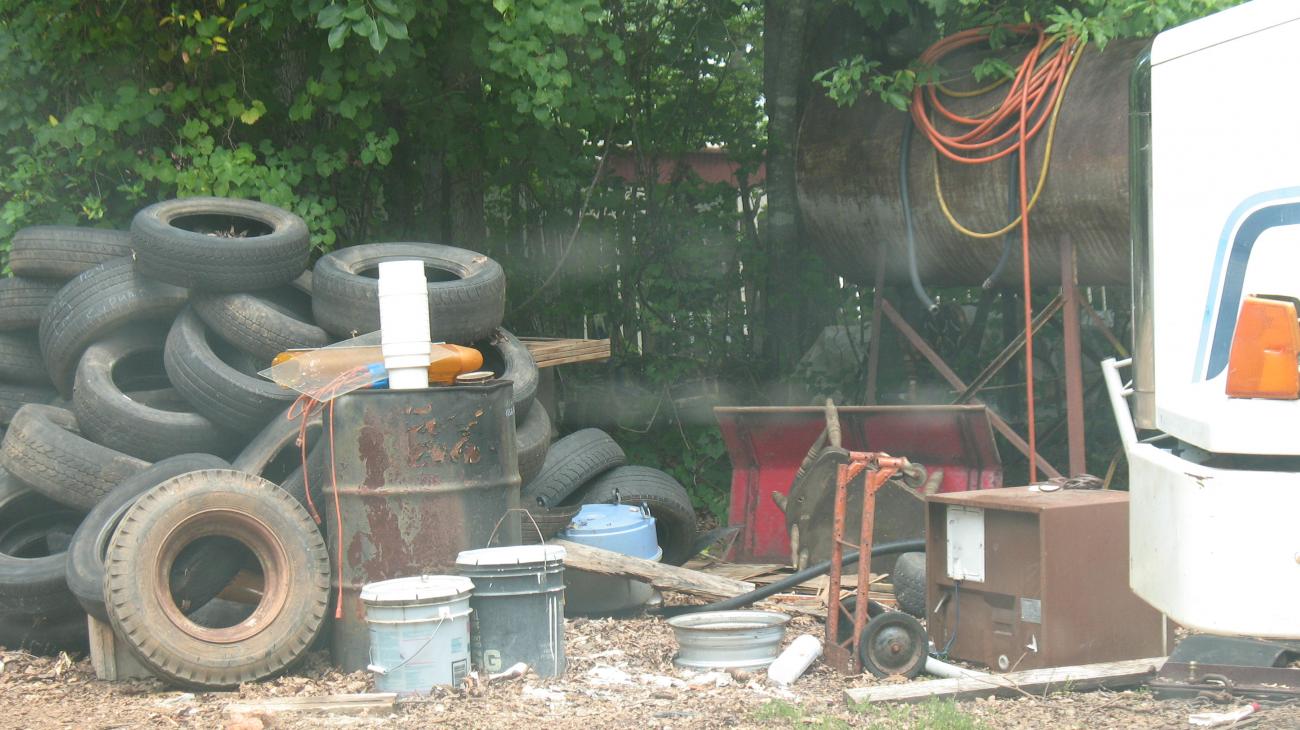 old tires and junk are a violation of Wake County codes