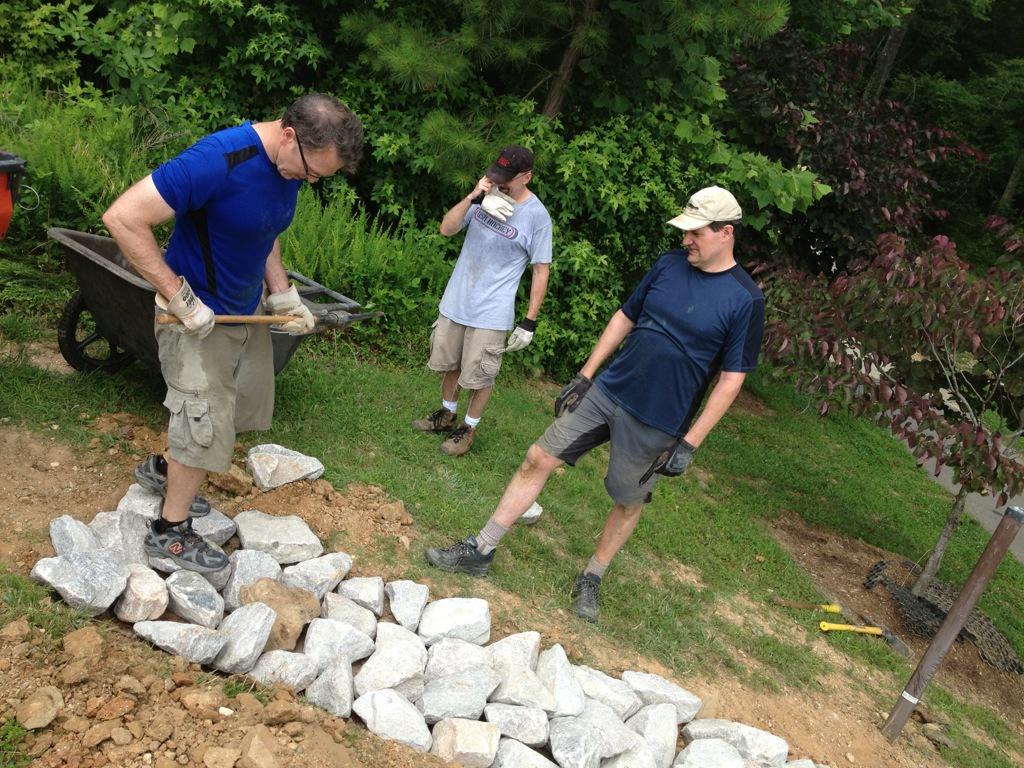 Volunteers providing some trail maintenance.