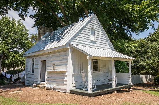 view of the plank kitchen built in 1825