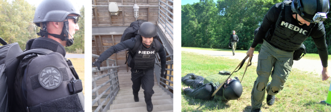 Tactical Paramedics in training exercise