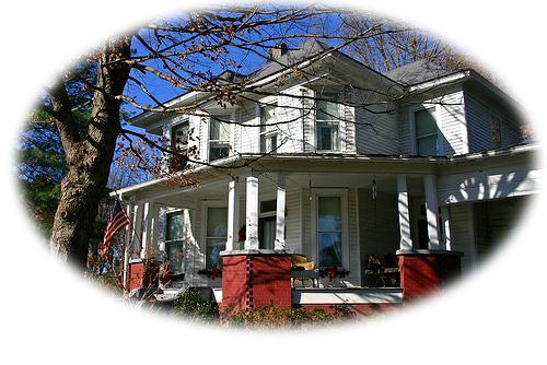 A large historic home.