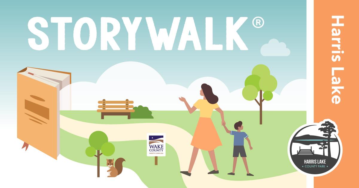 The graphic for Harris Lake County Park StoryWalk®