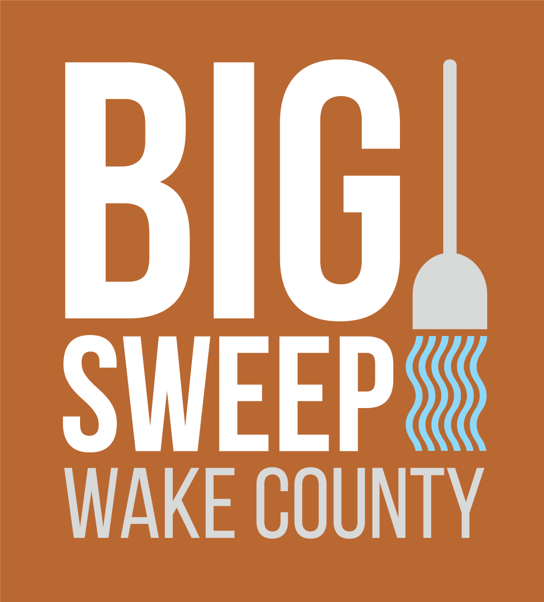 Big Sweep Wake County logo, with broom graphic