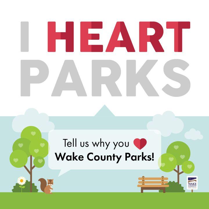 Graphic for I Heart Parks campaign