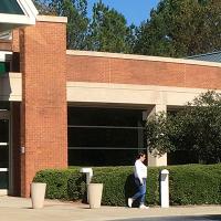 A picture of the front of Eva Perry Regional Library