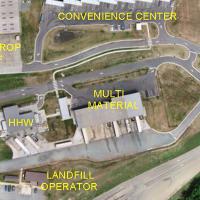 An aerial image of the South Wake Landfill's completed project