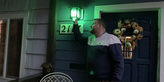 Change out your front porch bulb to green for Operation Green Light