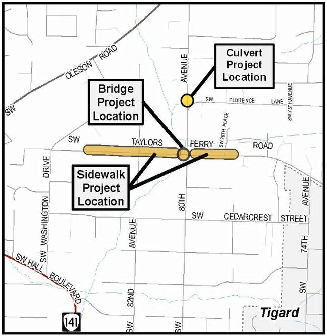 Taylors Ferry Road and 80th Avenue Washington County, OR