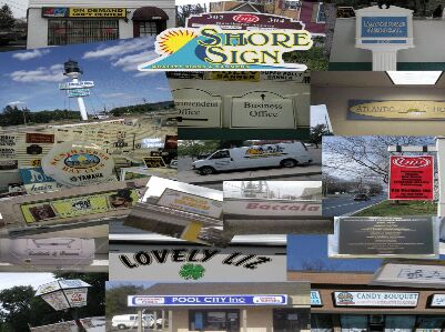 A Shore Sign And Banner