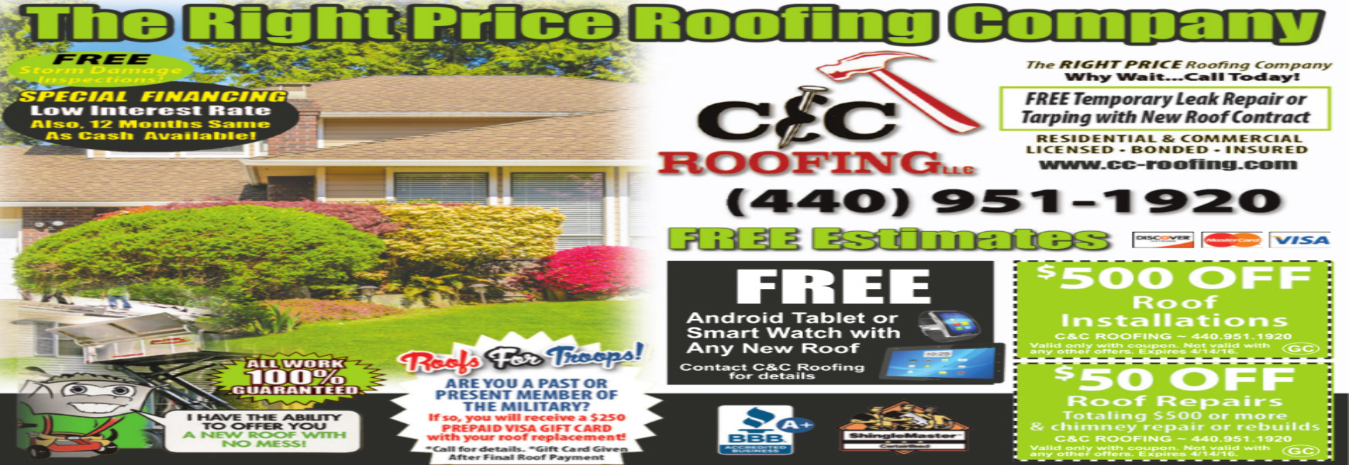 C & C Roofing, Sheetmetal & Construction