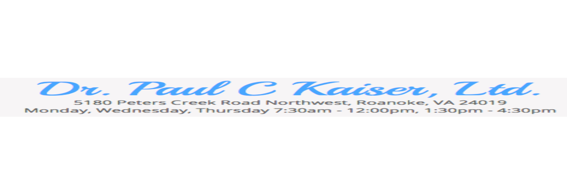 Dr Paul C Kaiser Ltd