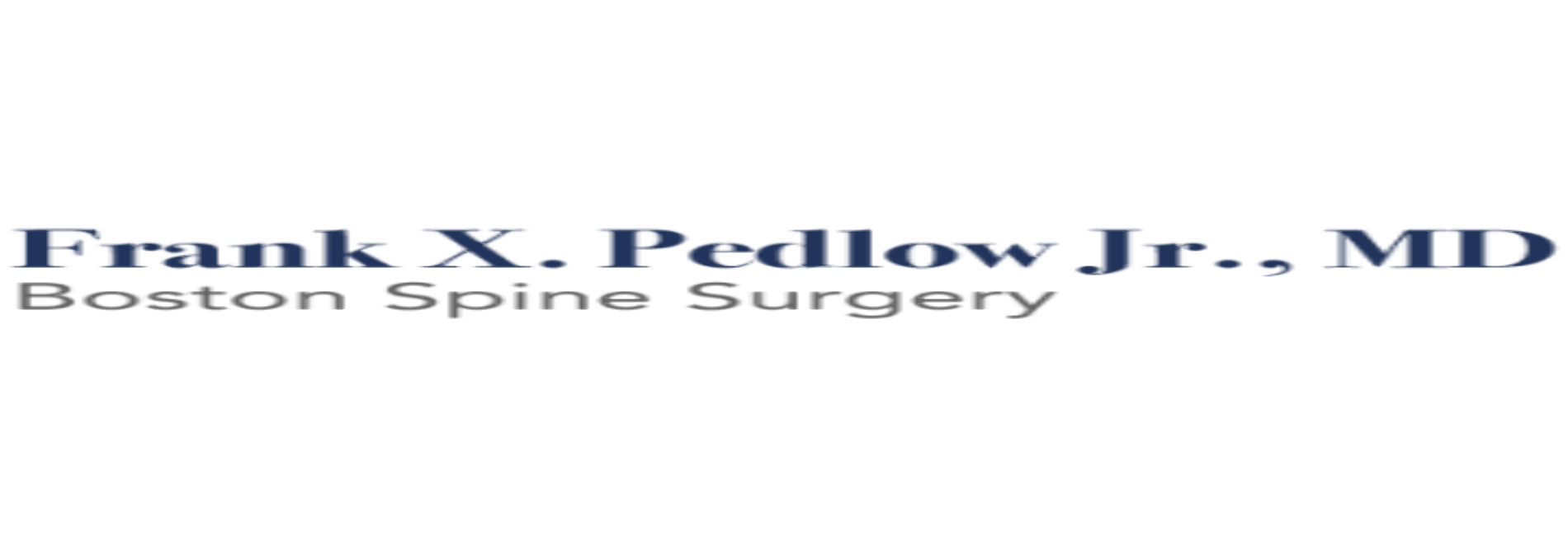 Frank X. Pedlow Jr, MD