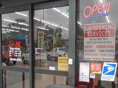 Greater Houston Sharpening @ M&D ACE Hardware - Beamer