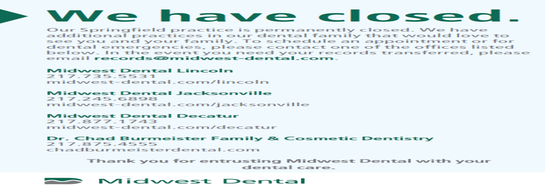 Midwest Dental - Closed
