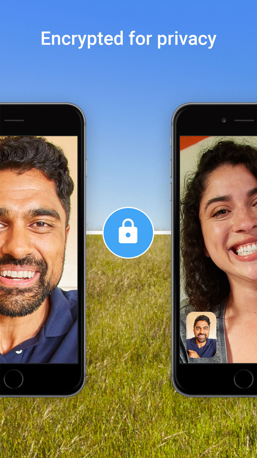 Example of Design for Social Networking App , App Store Screenshot by Google Duo