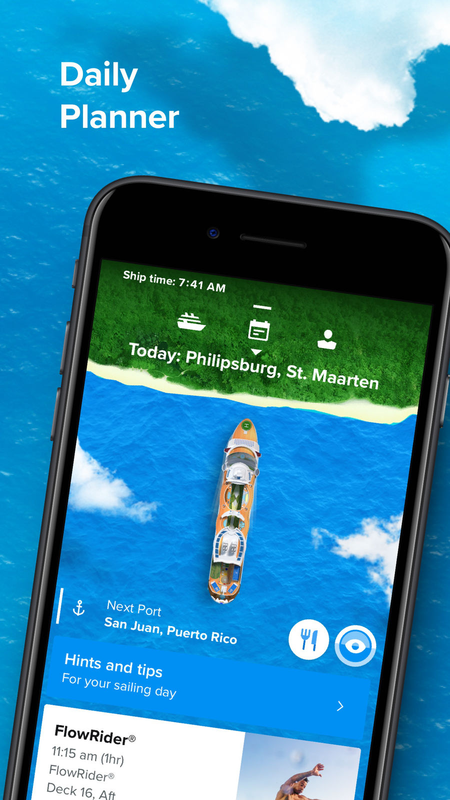 Example of Design for Travel & Local App , App Store Screenshot by Royal Caribbean International
