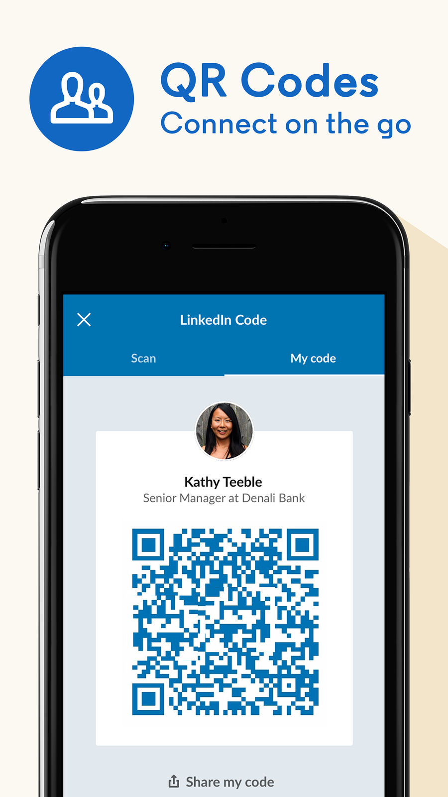 Example of Design for Social Networking App , App Store Screenshot by LinkedIn