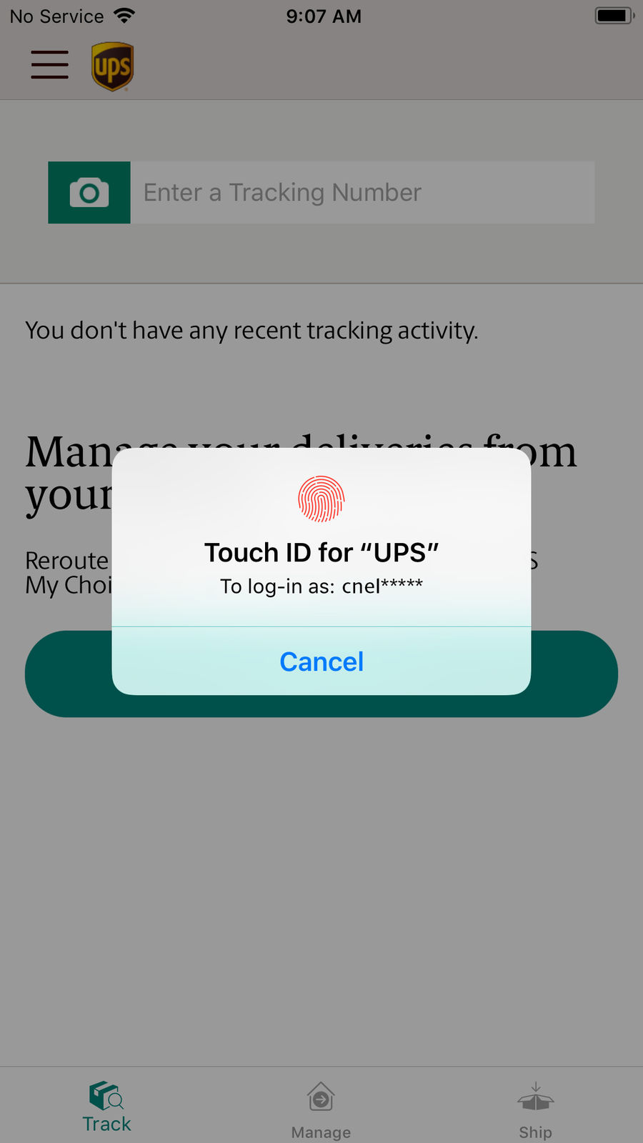 Example of Design for Business App , App Store Screenshot by UPS Mobile
