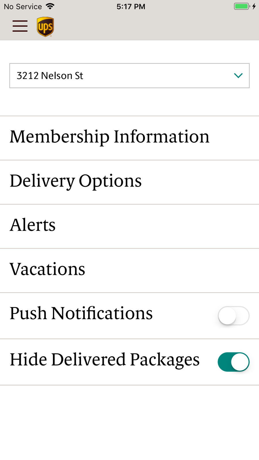 Example of Design for Business App , App Store Screenshot by UPS Mobile