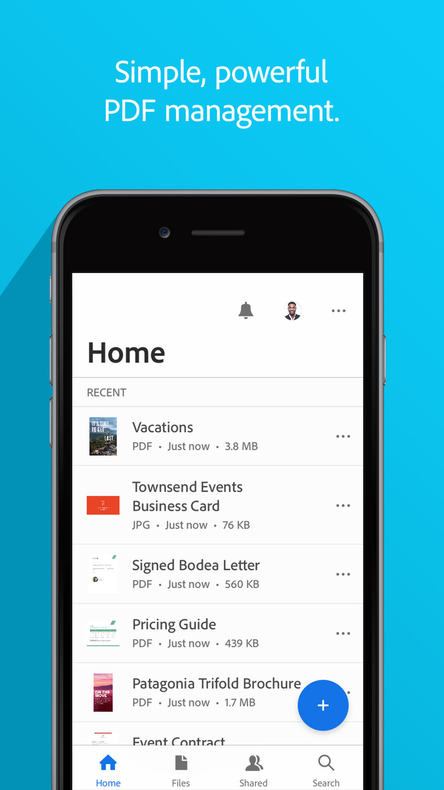 Example of Design for Business App , App Store Screenshot by Adobe Acrobat Reader