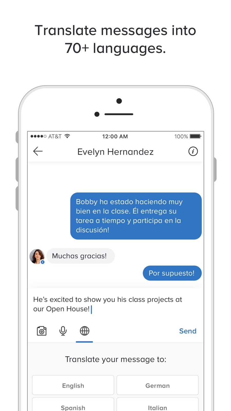 Example of Design for Education App , App Store Screenshot by Remind
