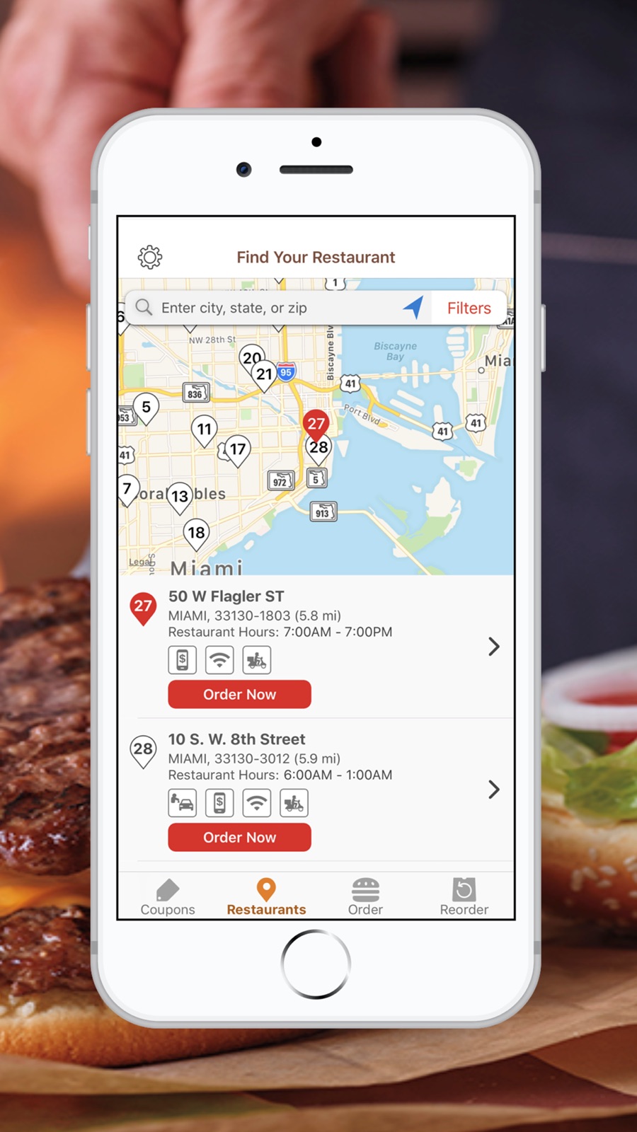Example of Design for Food & Drink App , App Store Screenshot by BURGER KING® App