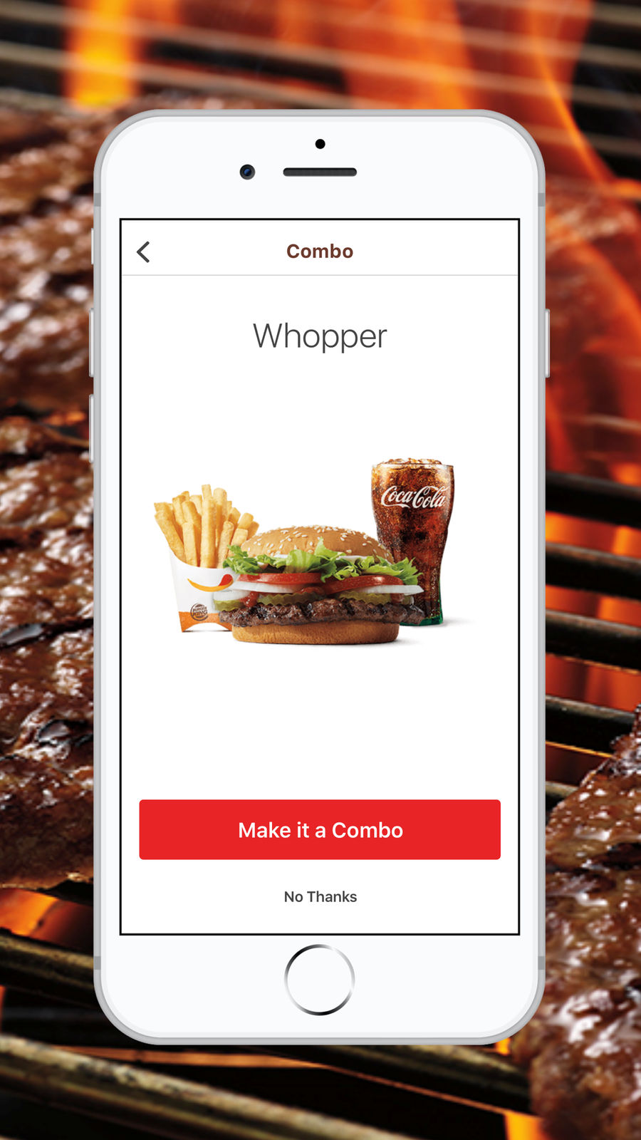Example of Design for Food & Drink App , App Store Screenshot by BURGER KING® App