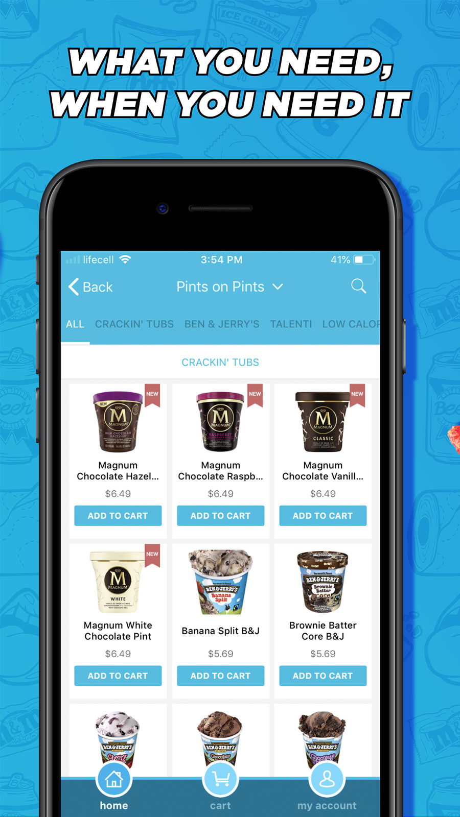 Example of Design for Food & Drink App , App Store Screenshot by goPuff