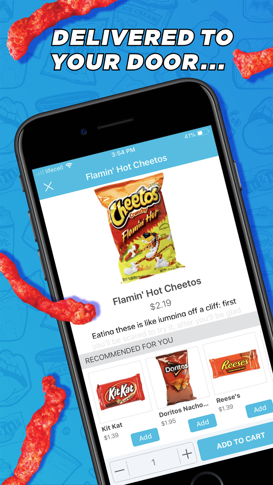 Example of Design for Food & Drink App , App Store Screenshot by goPuff