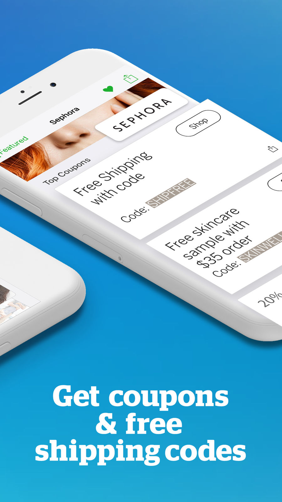 Example of Design for Shopping App , App Store Screenshot by Ebates Rakuten