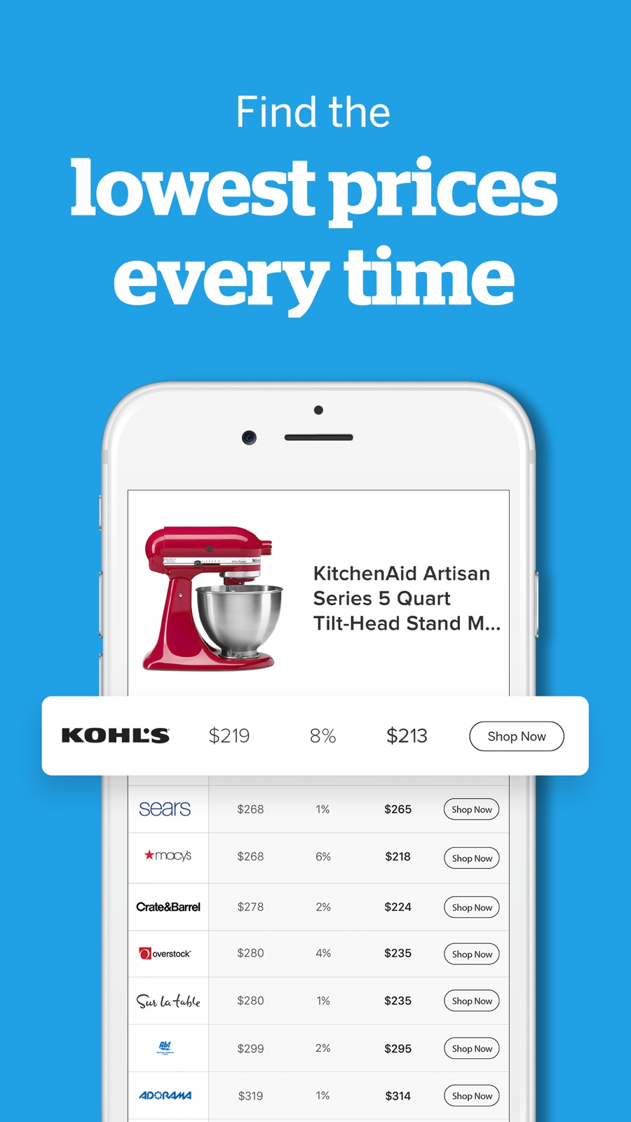 Example of Design for Shopping App , App Store Screenshot by Ebates Rakuten