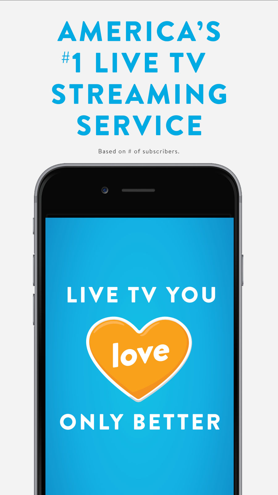 Example of Design for Entertainment App , App Store Screenshot by Sling TV