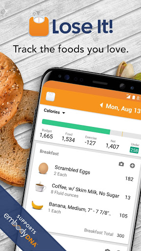 Example of Design for Health & Fitness App , App Store Screenshot by Lose It!