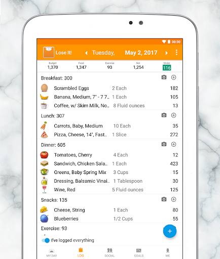 Example of Design for Health & Fitness App , App Store Screenshot by Lose It!
