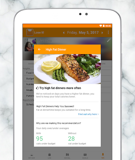 Example of Design for Health & Fitness App , App Store Screenshot by Lose It!