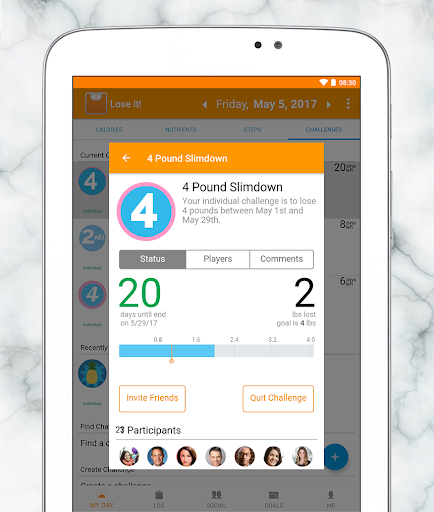 Example of Design for Health & Fitness App , App Store Screenshot by Lose It!