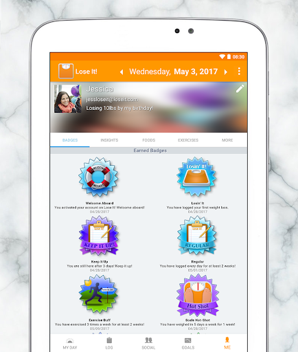 Example of Design for Health & Fitness App , App Store Screenshot by Lose It!