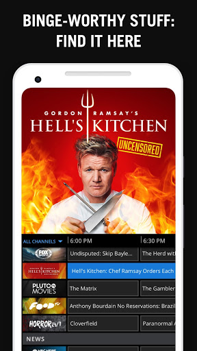 Example of Design for Entertainment App , App Store Screenshot by Pluto TV