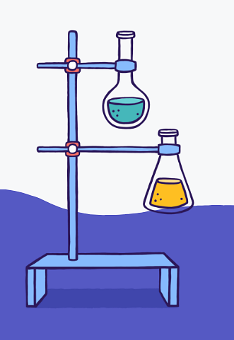 Example of Design for flask, chemical, science, Web Illustrations by flocabulary-com | Illustration Design