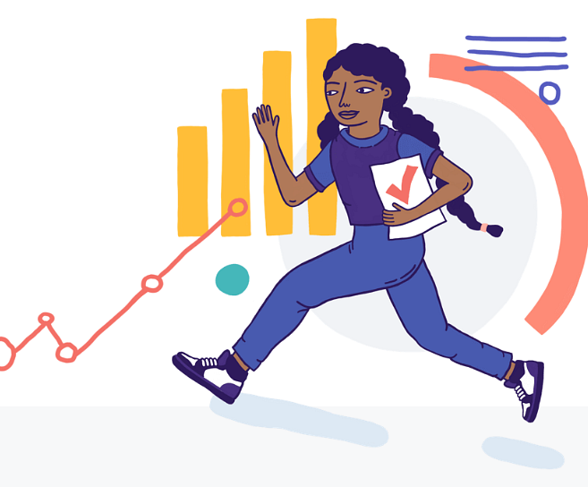 Example of Design for Person, graph, paper, abstract, Web Illustrations by flocabulary-com | Illustration Design