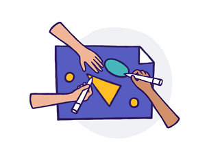 Example of Design for hand, drawing, pen, Web Illustrations by flocabulary-com | Illustration Design