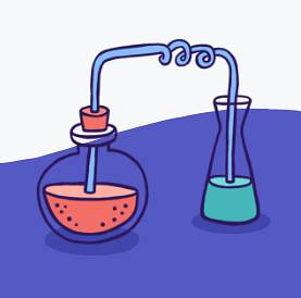 Example of Design for flask, chemical, science, Web Illustrations by flocabulary-com | Illustration Design
