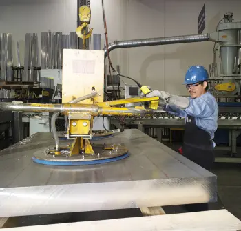 Band saw cutting metal bar