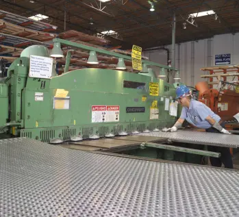 Shear cutting sheet metal